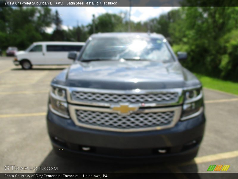 Satin Steel Metallic / Jet Black 2019 Chevrolet Suburban LT 4WD