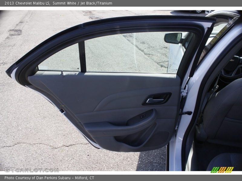 Summit White / Jet Black/Titanium 2013 Chevrolet Malibu LS