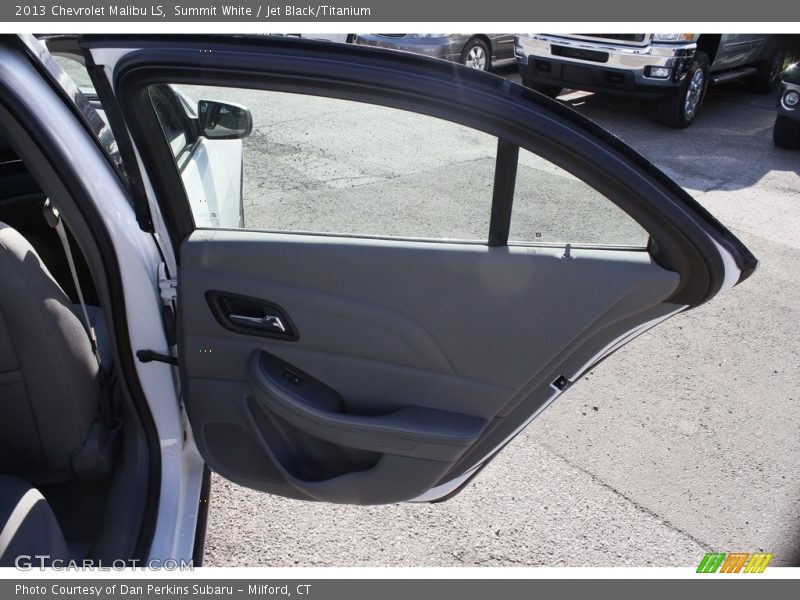 Summit White / Jet Black/Titanium 2013 Chevrolet Malibu LS