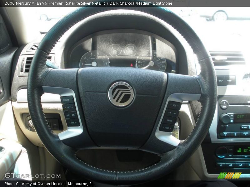 Satellite Silver Metallic / Dark Charcoal/Medium Light Stone 2006 Mercury Milan V6 Premier