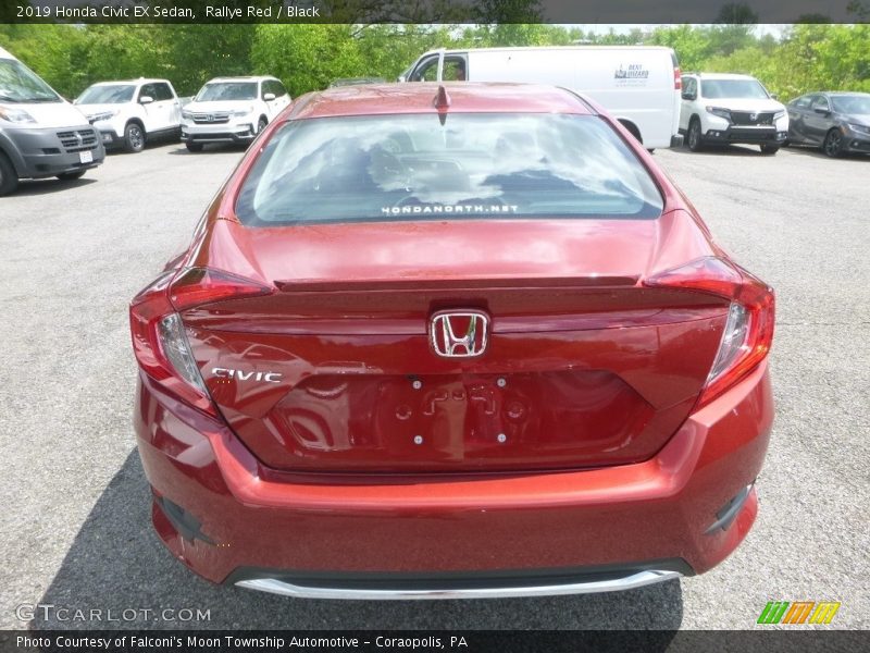 Rallye Red / Black 2019 Honda Civic EX Sedan