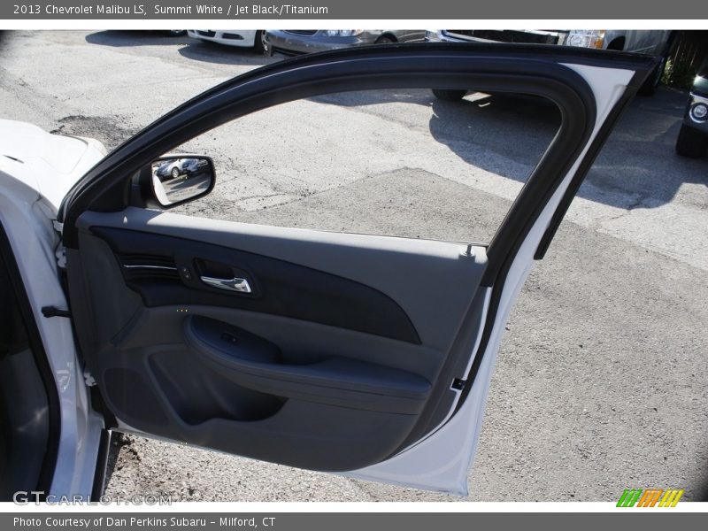 Summit White / Jet Black/Titanium 2013 Chevrolet Malibu LS
