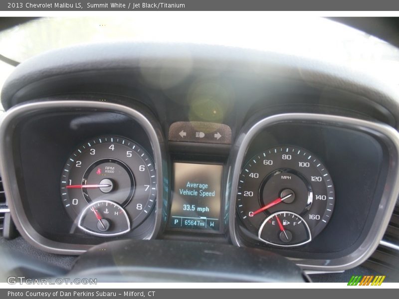 Summit White / Jet Black/Titanium 2013 Chevrolet Malibu LS