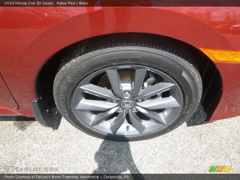 Rallye Red / Black 2019 Honda Civic EX Sedan