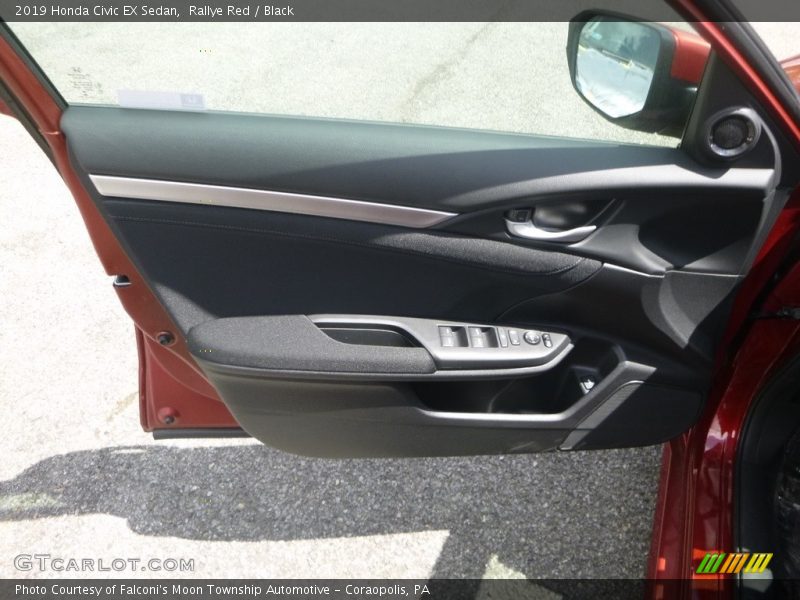 Rallye Red / Black 2019 Honda Civic EX Sedan