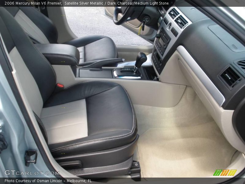 Satellite Silver Metallic / Dark Charcoal/Medium Light Stone 2006 Mercury Milan V6 Premier