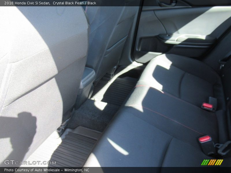 Crystal Black Pearl / Black 2018 Honda Civic Si Sedan