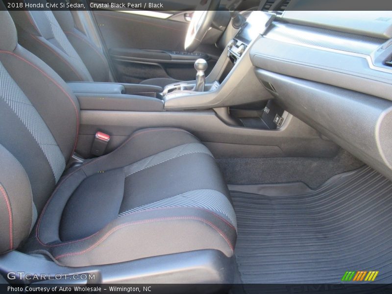 Crystal Black Pearl / Black 2018 Honda Civic Si Sedan
