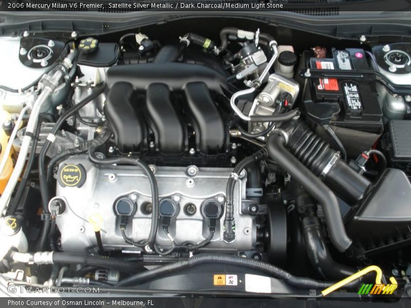 Satellite Silver Metallic / Dark Charcoal/Medium Light Stone 2006 Mercury Milan V6 Premier