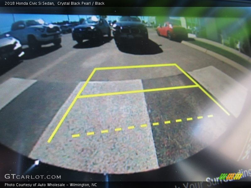 Crystal Black Pearl / Black 2018 Honda Civic Si Sedan