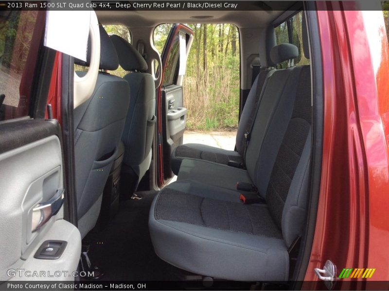 Deep Cherry Red Pearl / Black/Diesel Gray 2013 Ram 1500 SLT Quad Cab 4x4
