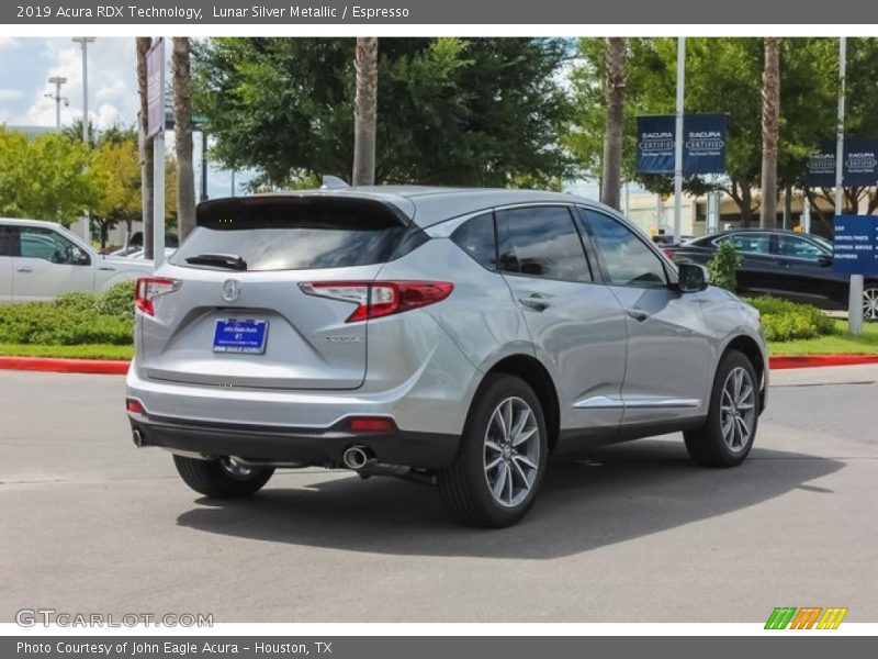 Lunar Silver Metallic / Espresso 2019 Acura RDX Technology