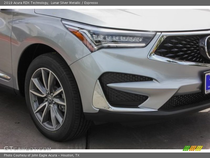 Lunar Silver Metallic / Espresso 2019 Acura RDX Technology