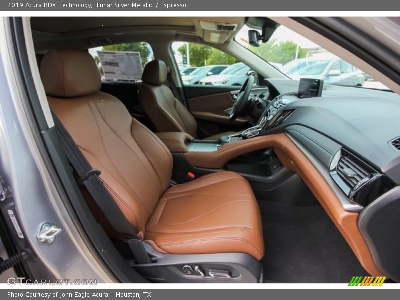 Lunar Silver Metallic / Espresso 2019 Acura RDX Technology