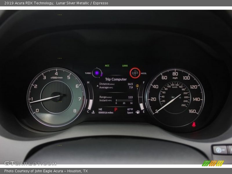 Lunar Silver Metallic / Espresso 2019 Acura RDX Technology