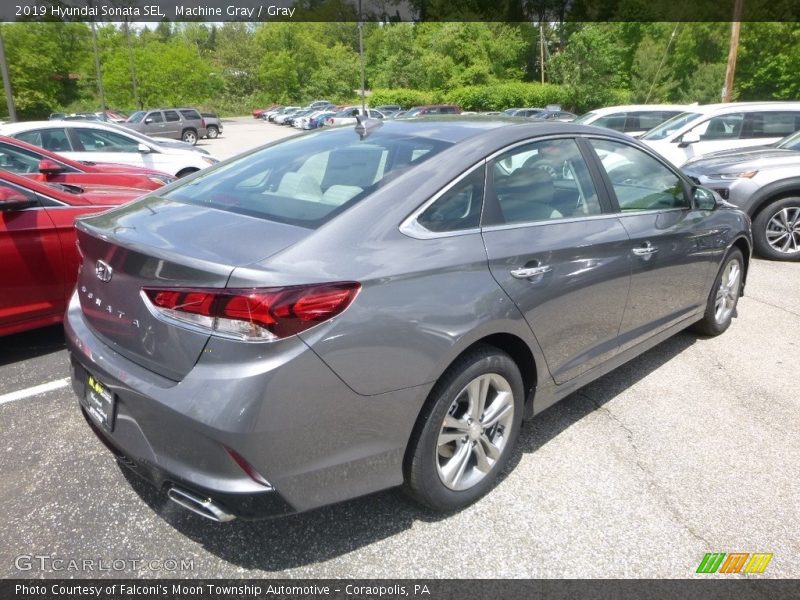 Machine Gray / Gray 2019 Hyundai Sonata SEL