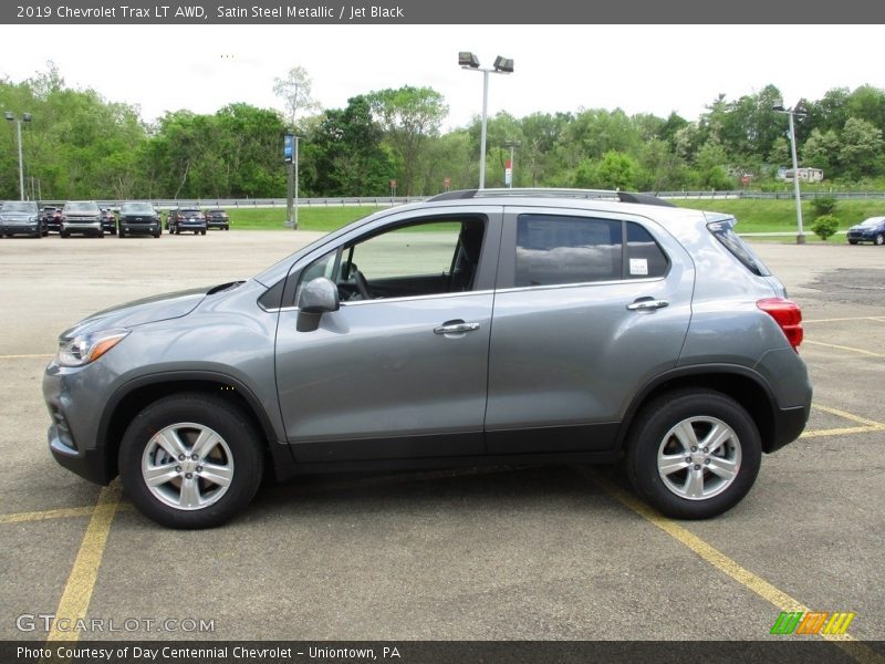 Satin Steel Metallic / Jet Black 2019 Chevrolet Trax LT AWD