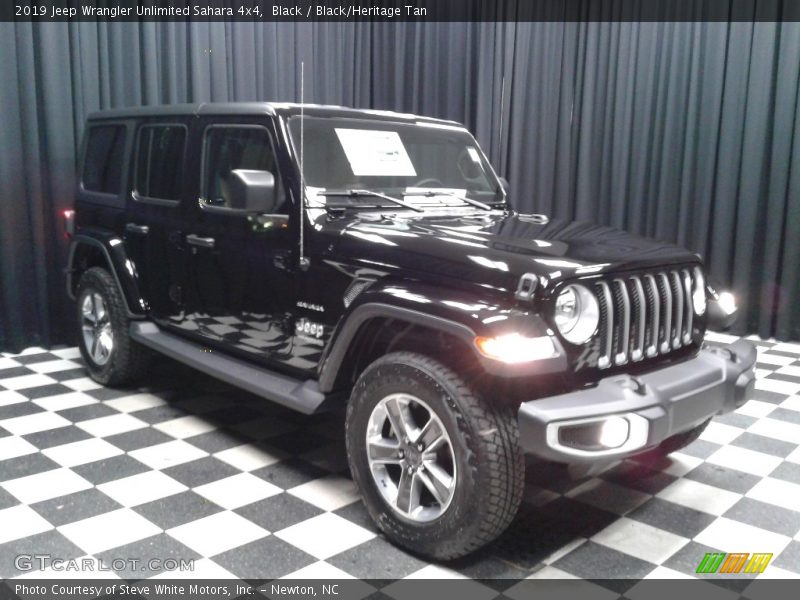 Black / Black/Heritage Tan 2019 Jeep Wrangler Unlimited Sahara 4x4