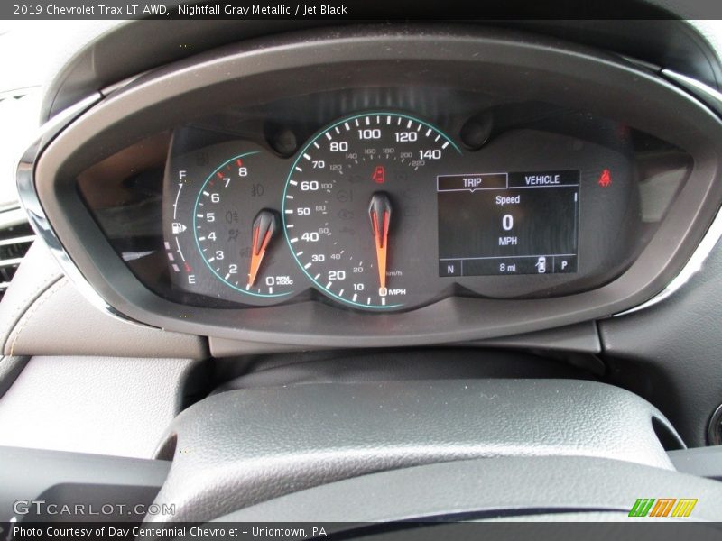 Nightfall Gray Metallic / Jet Black 2019 Chevrolet Trax LT AWD