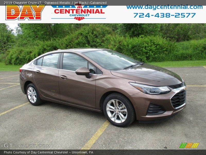 Oakwood Metallic / Jet Black/­Galvanized 2019 Chevrolet Cruze LT