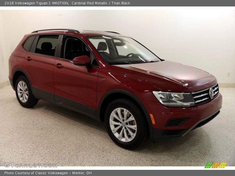 Cardinal Red Metallic / Titan Black 2018 Volkswagen Tiguan S 4MOTION