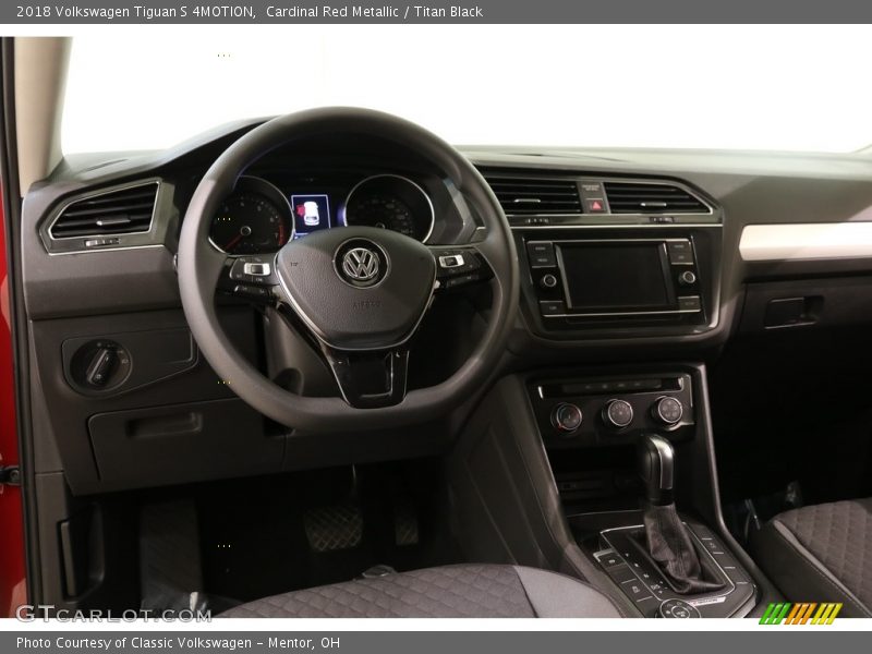 Cardinal Red Metallic / Titan Black 2018 Volkswagen Tiguan S 4MOTION