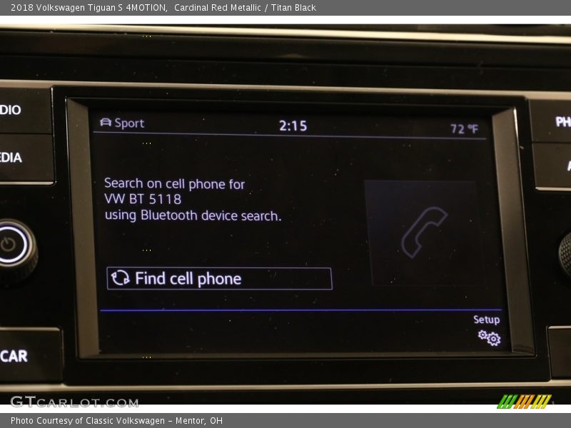 Cardinal Red Metallic / Titan Black 2018 Volkswagen Tiguan S 4MOTION