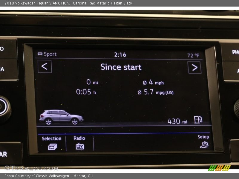 Cardinal Red Metallic / Titan Black 2018 Volkswagen Tiguan S 4MOTION