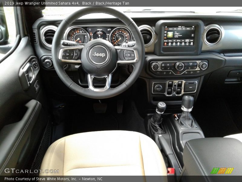 Black / Black/Heritage Tan 2019 Jeep Wrangler Unlimited Sahara 4x4