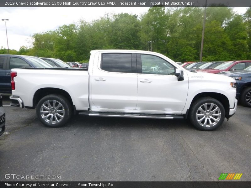 Iridescent Pearl Tricoat / Jet Black/Umber 2019 Chevrolet Silverado 1500 High Country Crew Cab 4WD
