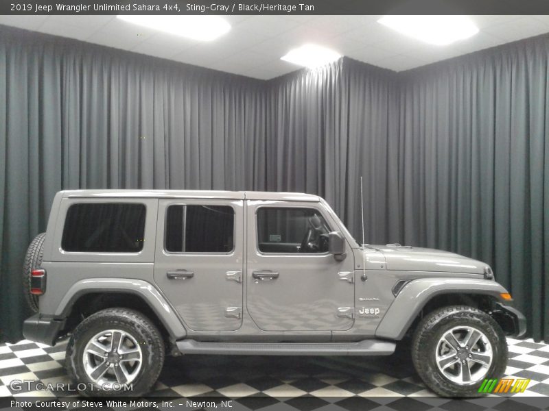 Sting-Gray / Black/Heritage Tan 2019 Jeep Wrangler Unlimited Sahara 4x4
