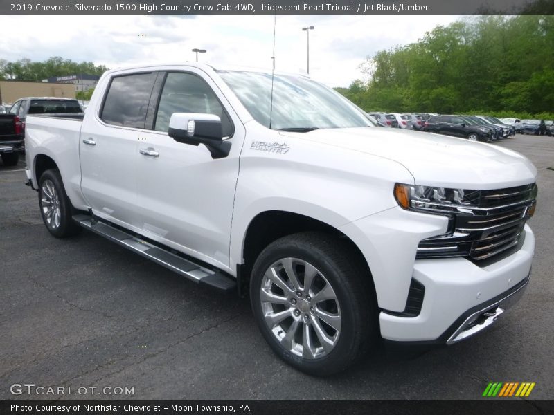 Iridescent Pearl Tricoat / Jet Black/Umber 2019 Chevrolet Silverado 1500 High Country Crew Cab 4WD