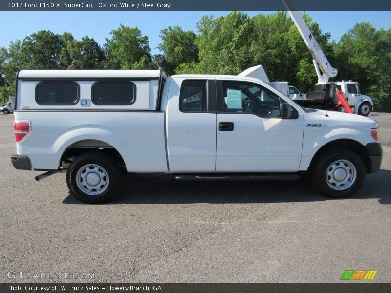 Oxford White / Steel Gray 2012 Ford F150 XL SuperCab