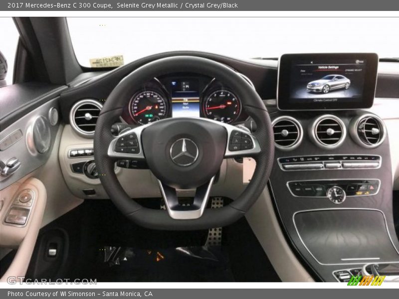Selenite Grey Metallic / Crystal Grey/Black 2017 Mercedes-Benz C 300 Coupe