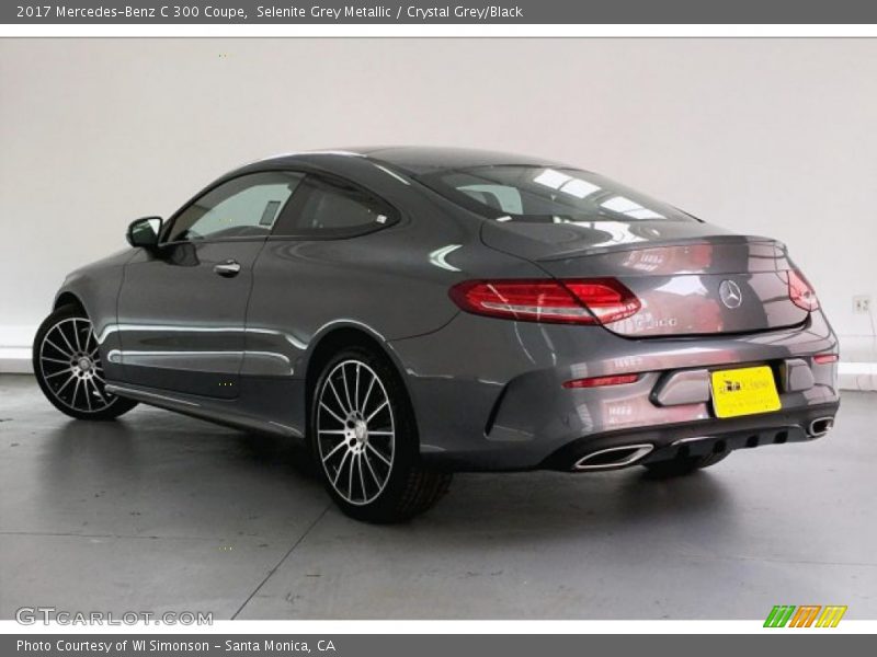 Selenite Grey Metallic / Crystal Grey/Black 2017 Mercedes-Benz C 300 Coupe