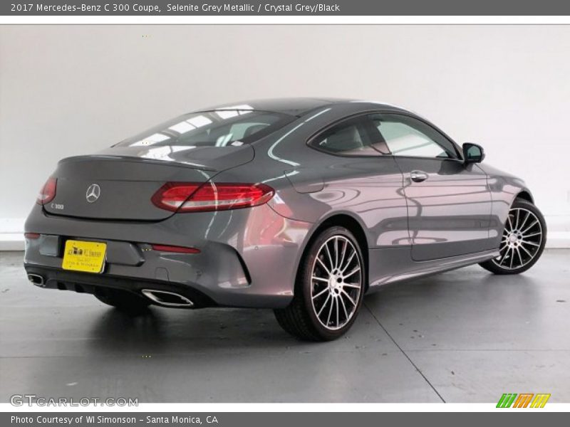 Selenite Grey Metallic / Crystal Grey/Black 2017 Mercedes-Benz C 300 Coupe