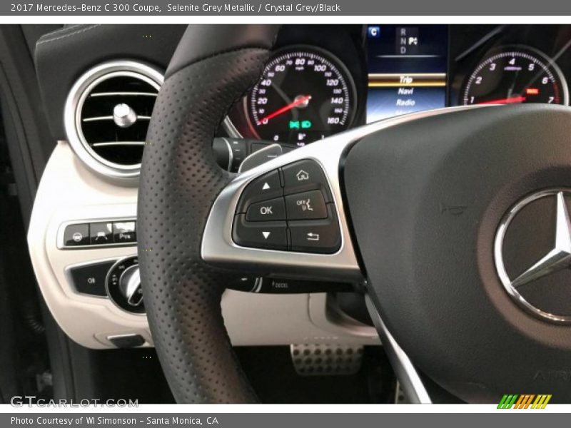 Selenite Grey Metallic / Crystal Grey/Black 2017 Mercedes-Benz C 300 Coupe