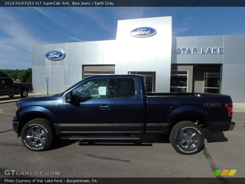 Blue Jeans / Earth Gray 2019 Ford F150 XLT SuperCab 4x4