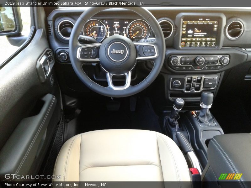 Sting-Gray / Black/Heritage Tan 2019 Jeep Wrangler Unlimited Sahara 4x4