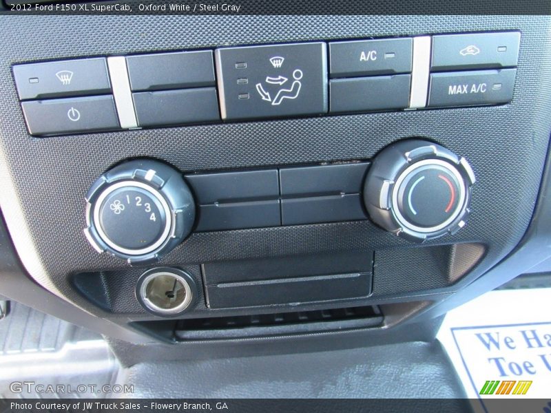 Oxford White / Steel Gray 2012 Ford F150 XL SuperCab
