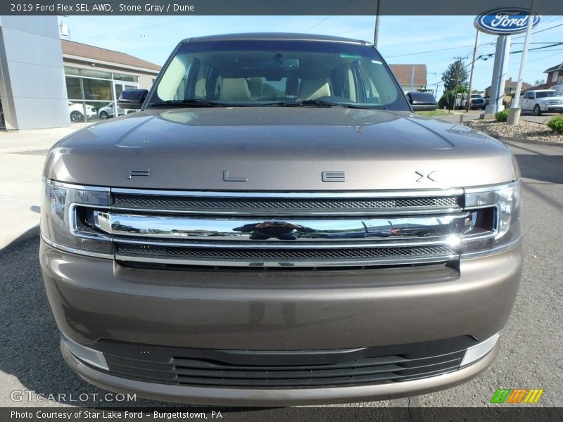 Stone Gray / Dune 2019 Ford Flex SEL AWD