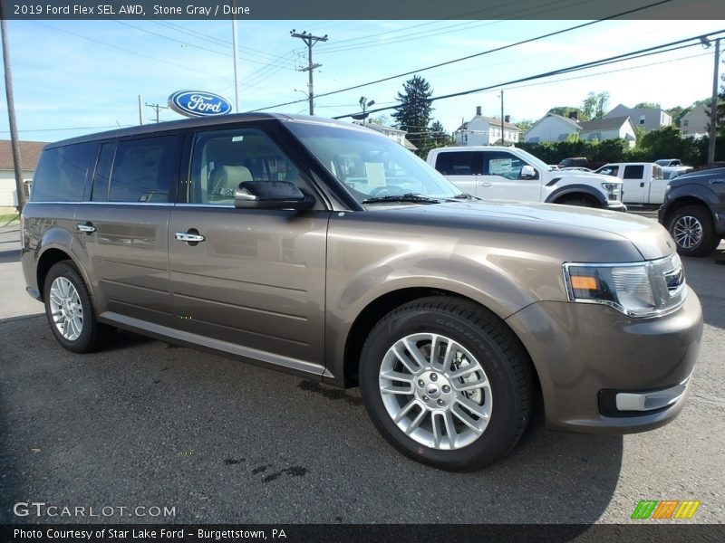 Stone Gray / Dune 2019 Ford Flex SEL AWD