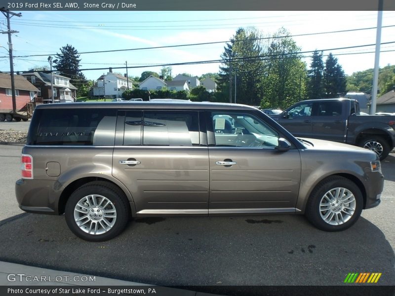 Stone Gray / Dune 2019 Ford Flex SEL AWD