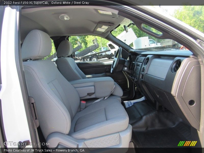 Oxford White / Steel Gray 2012 Ford F150 XL SuperCab