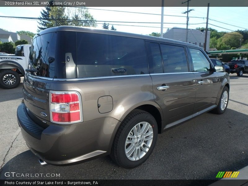 Stone Gray / Dune 2019 Ford Flex SEL AWD