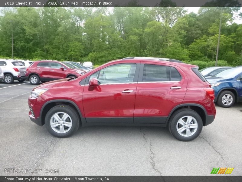 Cajun Red Tintcoat / Jet Black 2019 Chevrolet Trax LT AWD