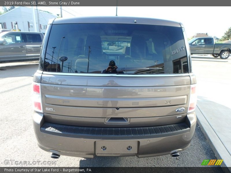 Stone Gray / Dune 2019 Ford Flex SEL AWD