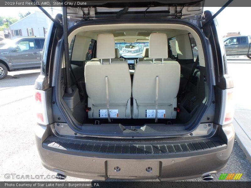 Stone Gray / Dune 2019 Ford Flex SEL AWD