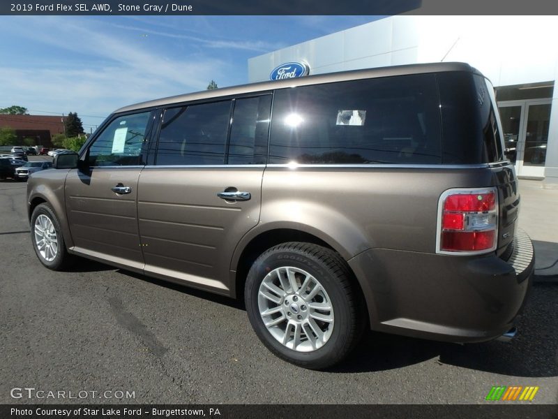 Stone Gray / Dune 2019 Ford Flex SEL AWD