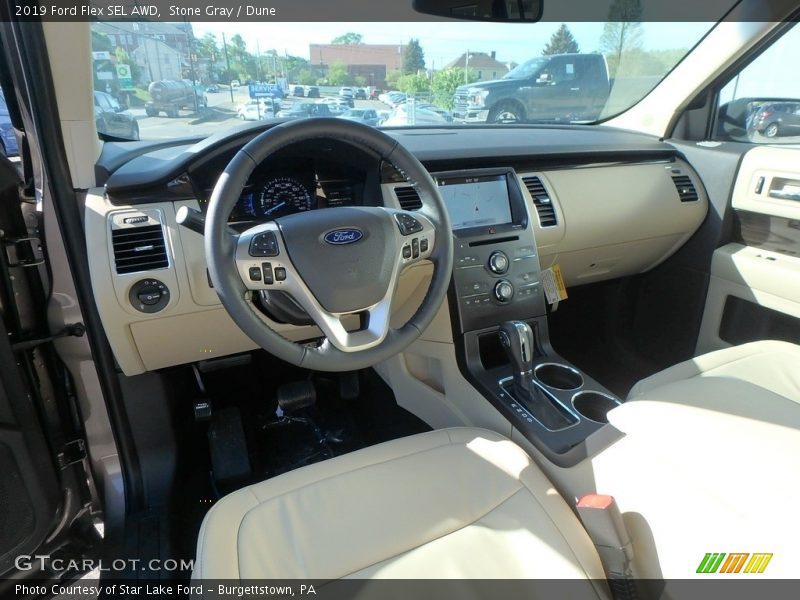 Stone Gray / Dune 2019 Ford Flex SEL AWD